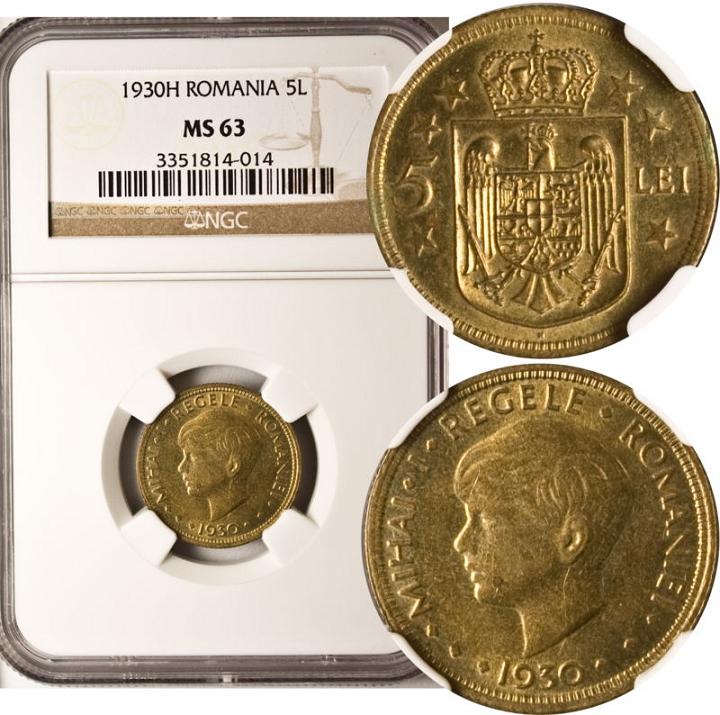5 lei 1930 MS63.jpg