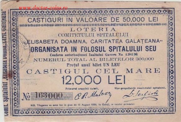 1896 - Spitalul Galati