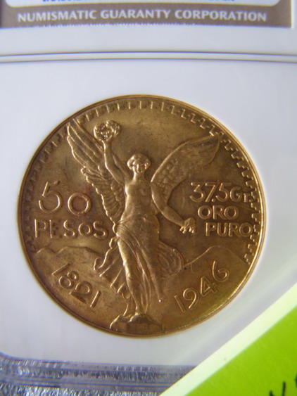 50 PESOS AUR 1946 - AVERS