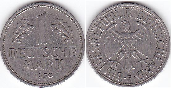 Germania - 1950 - 1 Mark F.jpg