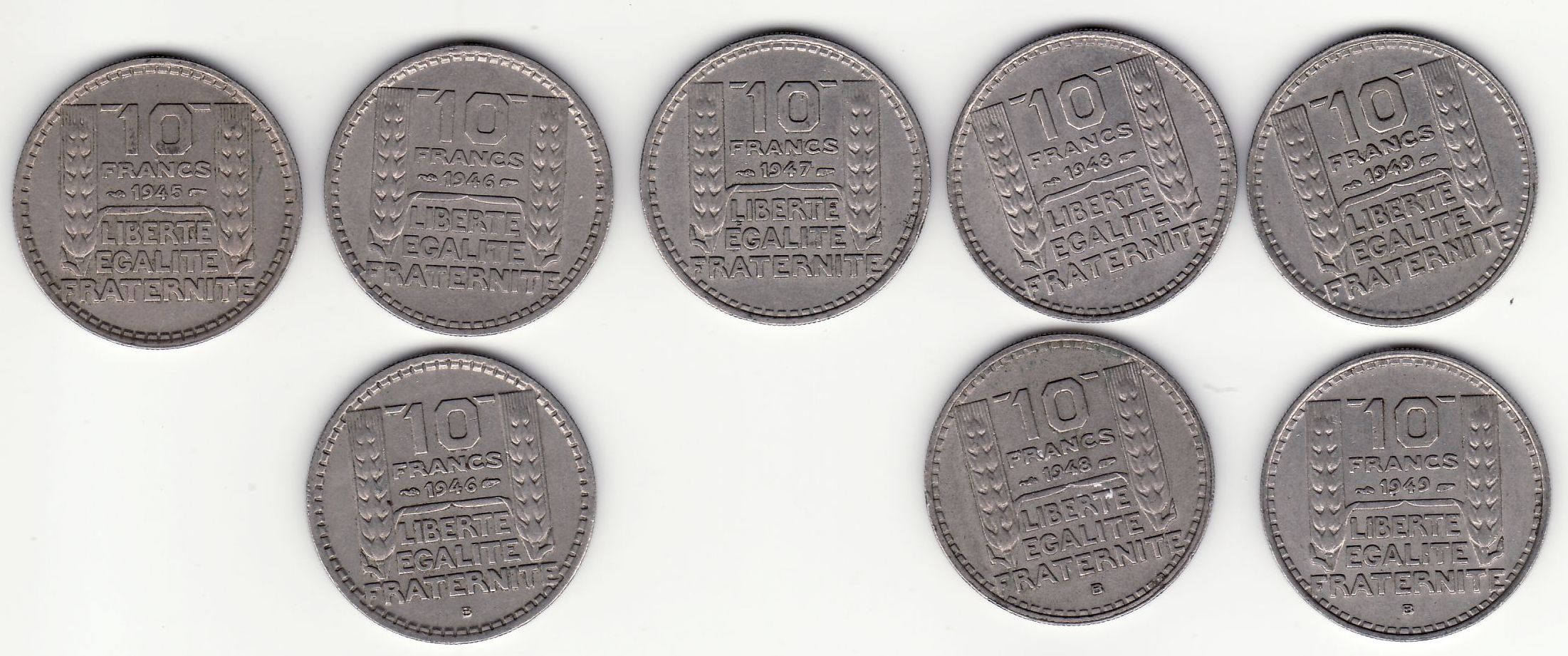 1945-1949 - 10 Fr av