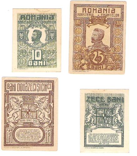 lot 10/25bani 1917 XF/aUNC 40RON
