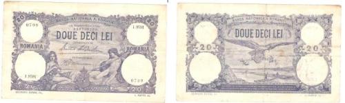 20lei 19sept1929 XF/aUNC 100RON