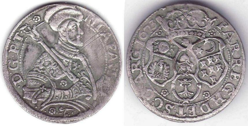 1673 - Michael Apafi - 12 dinari - mnt Brasov