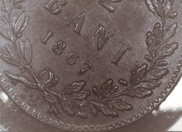 2 Bani 1867, codita dubla, ora trei.JPG
