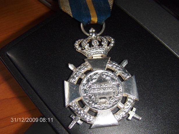 Poza cu medalia primita