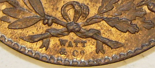 5 Bani Watt NIHLL - litera O in plan cu C