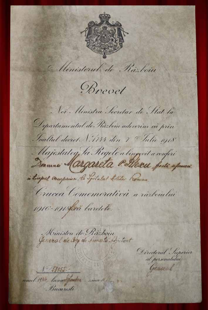 Brevet  Crucea comemorativa fara barete.jpg