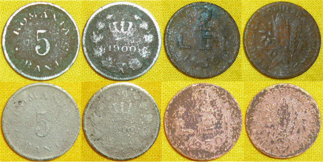 5 bani 1900 si 2 lei 1950.jpg